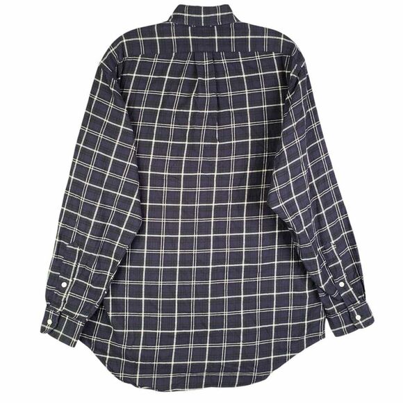 Polo Ralph Lauren Oxford Shirt Men's Size Small Blue Plaid LS Blaire Button Down - Picture 3 of 12